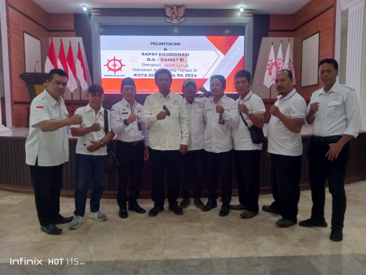 Ketua Umum GJL GAMAT-RI Riyanta, Lantik Pengurus GJL 16:Kecamatan se-kota Semarang 