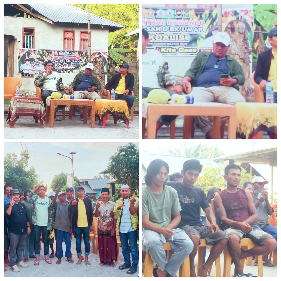 Kampanye Di Desa Batutaga, Warga Siap Menangkan BK-UHS Di Pilkada Halsel