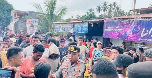 Kapolres Halteng Pimpin Negosiasi Pengamanan Terhadap Aksi Blokade Jalan di Desa Lukulamo