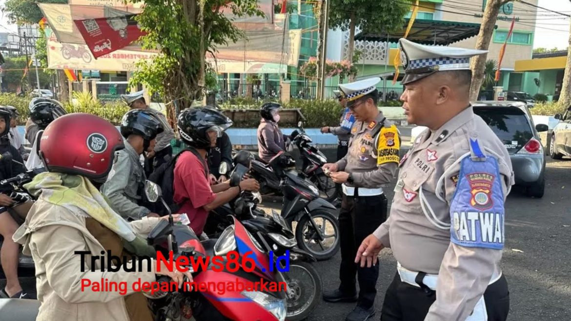 Dua Hari Operasi Zebra Progo 2024, Polres Gunungkidul Jaring 273 Pelanggar Lalu Lintas