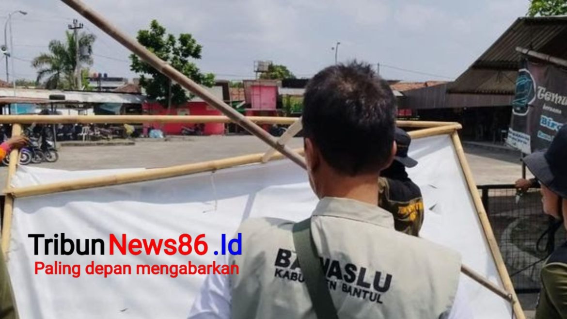 Langgar Aturan, 354 Alat Peraga Kampanye di Bantul Ditertibkan Bawaslu