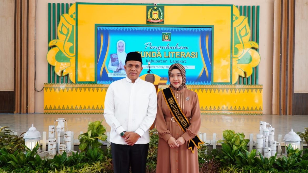 Pj. Bupati Langkat Lantik Bunda Literasi: Gerakan Menumbuhkan Minat Baca Anak Langkat Dimulai.