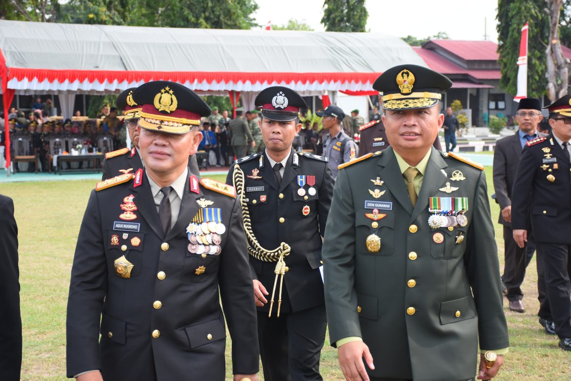Kapolda Sulteng Hadiri Upacara HUT TNI Ke-79, Simbol Sinergitas TNI-Polri