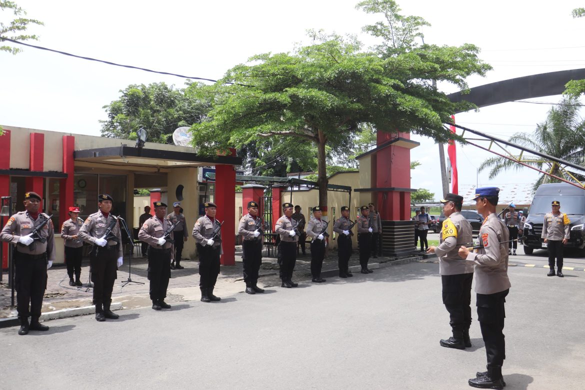 Kapolres Langkat Hadiri Kunjungan Kapolda Sumut dan Peletakan Batu Pertama Pembangunan Joglo di SPN Polda Sumut.