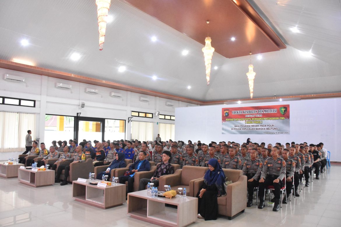 Polda Babel Gelar Sosialisasi Dan Edukasi Kesehatan Kepada Personel