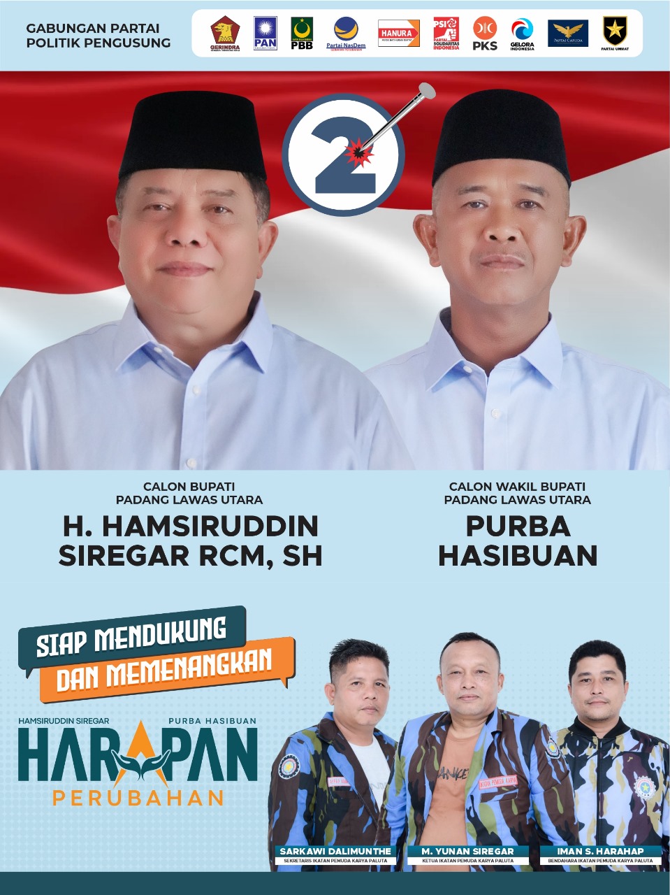 Pilkada Serentak 2024: DPD IPK Kab Paluta Direkom Dukung Paslon “HARAPAN”