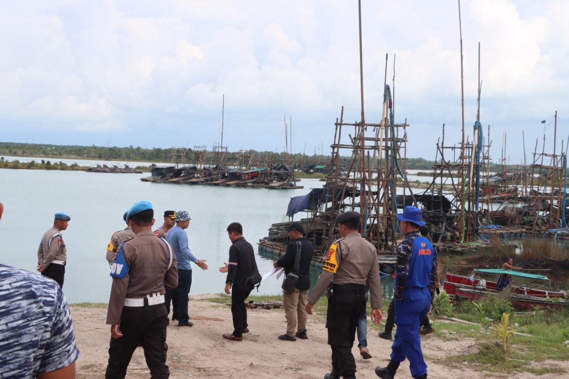 LANGKAH TEGAS! POLRES BANGKA TENGAH TERTIBKAN PENAMBANG ILLEGAL TIMAH