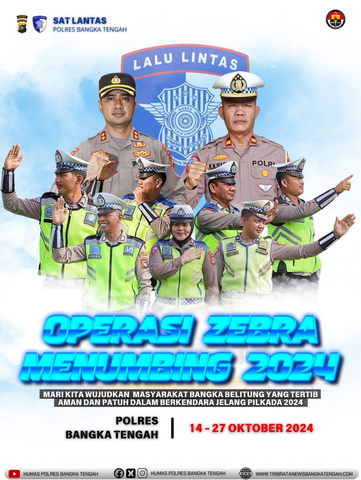 Satuan Lalu Lintas polres Bangka Tengah Akan Melaksanakan Mengelar Operasi Zebra