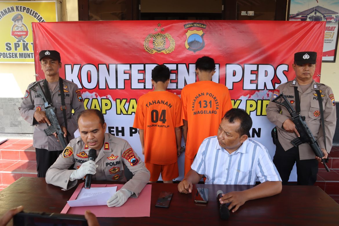 Polsek Muntilan Ungkap Kasus Curanmor, Dua Pelaku Berhasil Diamankan