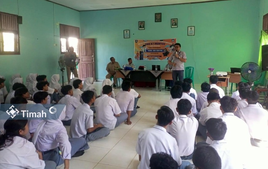 Dukung Pendidikan Vokasi, PT Timah Buka Kesempatan Magang untuk Pelajar SMKN 1 Mentok