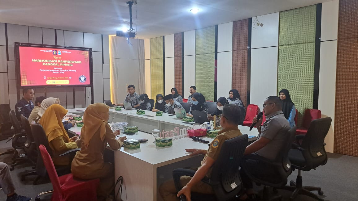 Kanwil Kemenkumham Babel Bahas Ranperkada Kota Pangkalpinang tentang Smart City