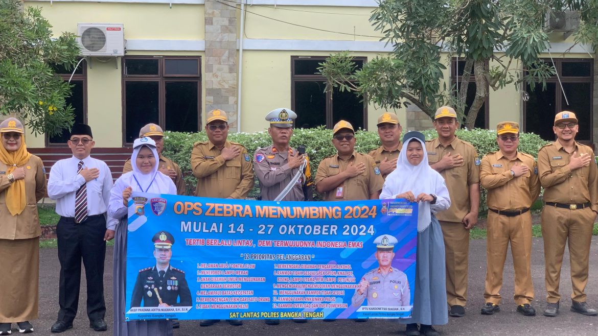 SATLANTAS POLRES BATENG BERIKAN HIMBAUAN OPERASI ZEBRA KEPADA PEGAWAI ASN KABUPATEN BANGKA TENGAH