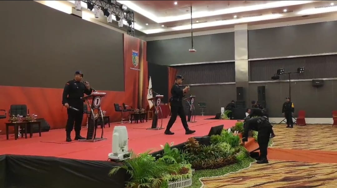 Polda Sulteng Back Up Polresta Palu dalam Pengamanan Debat Publik Pertama