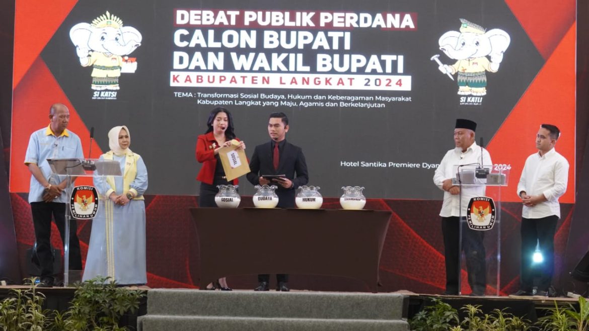 Pj. Bupati Langkat Faisal Hasrimy Hadiri Debat Perdana Calon Kepala Daerah: Ajak Ciptakan Pilkada Damai.
