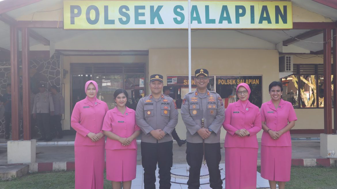 Kunjungan Kerja Kapolres Langkat ke Polsek Salapian.