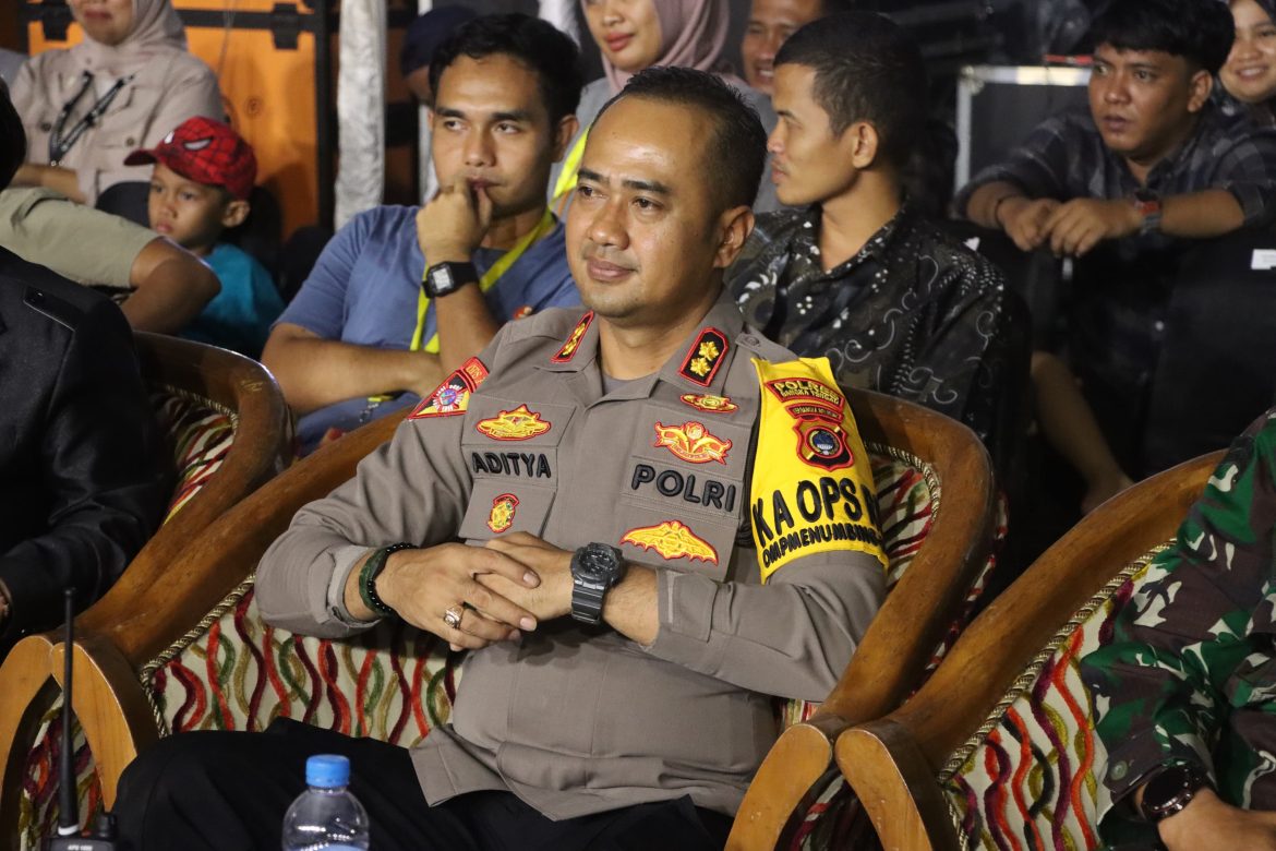 Polres Bangka Tengah Amankan Jalannya Gebyar Pesta Demokrasi di Bangka Tengah