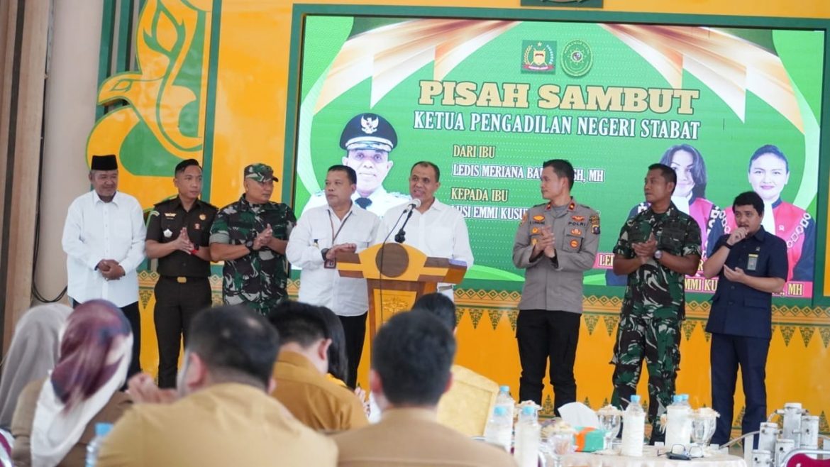 Pj. Bupati Langkat Sambut Ketua Pengadilan Negeri Stabat yang Baru: Kolaborasi untuk Penegakan Hukum yang Adil