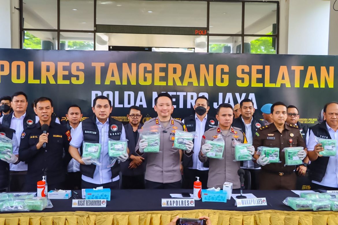 Polres Tangsel Kembali Ungkap Kasus Narkotika, Kali Ini Sita 40,2 Kg Sabu