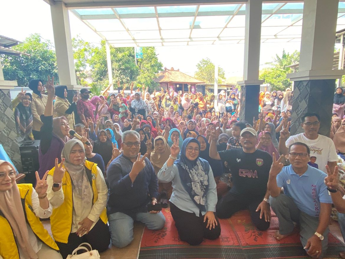 Warga Sukadiri Berbondong-bondong Dukung Maesyal-Intan