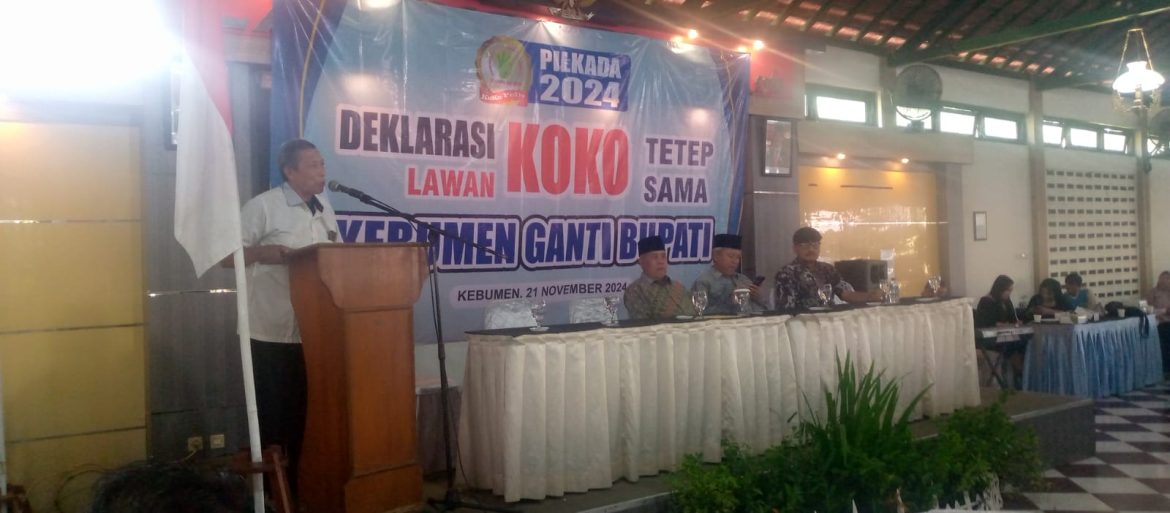 Deklarasi KOKO, Pilkada 2024, Lawan KOKO Tetap Sama, Kebumen GANTI BUPATI, di Hadiri Ribuan Peserta.