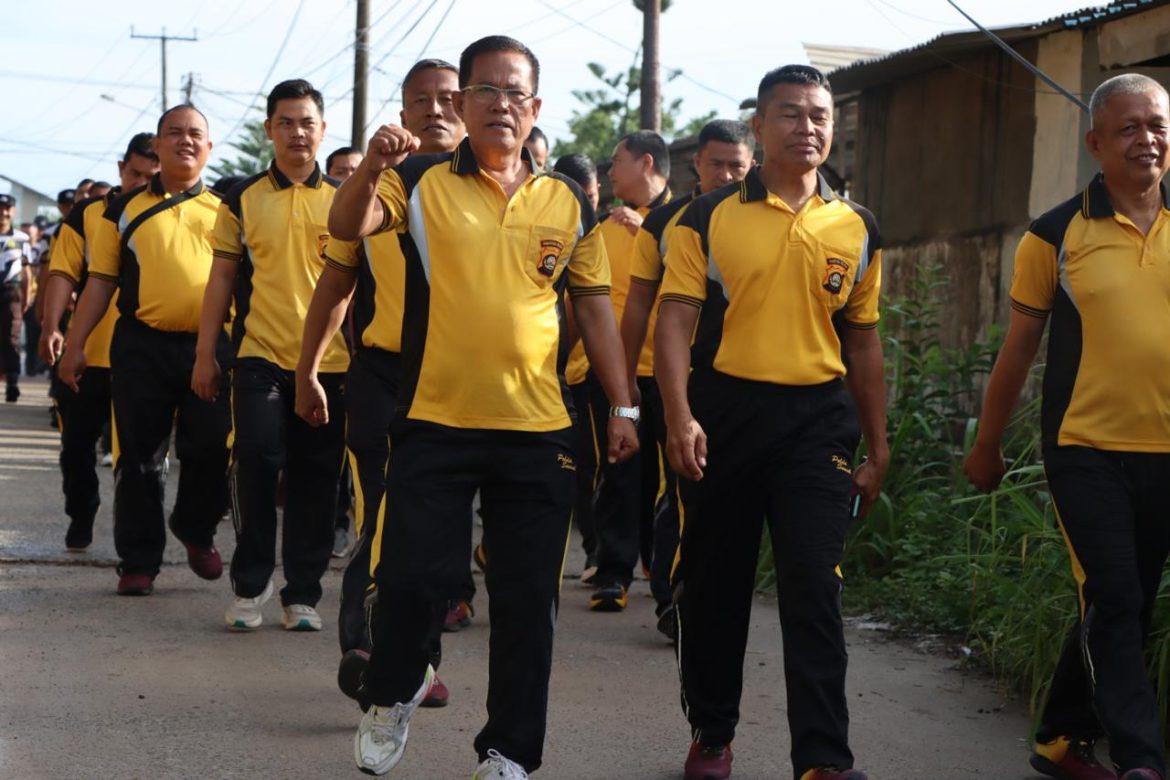 Personel Polres Ogan Ilir Gelar Olahraga Bersama untuk Jaga Kesehatan, Kebugaran, dan Kekompakan