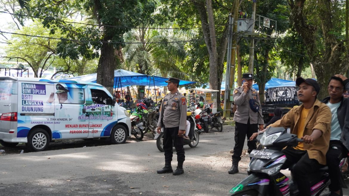 Polres Langkat Gelar Pengamanan Kampanye Akbar Pada Masa Tahapan Pilkada 2024.