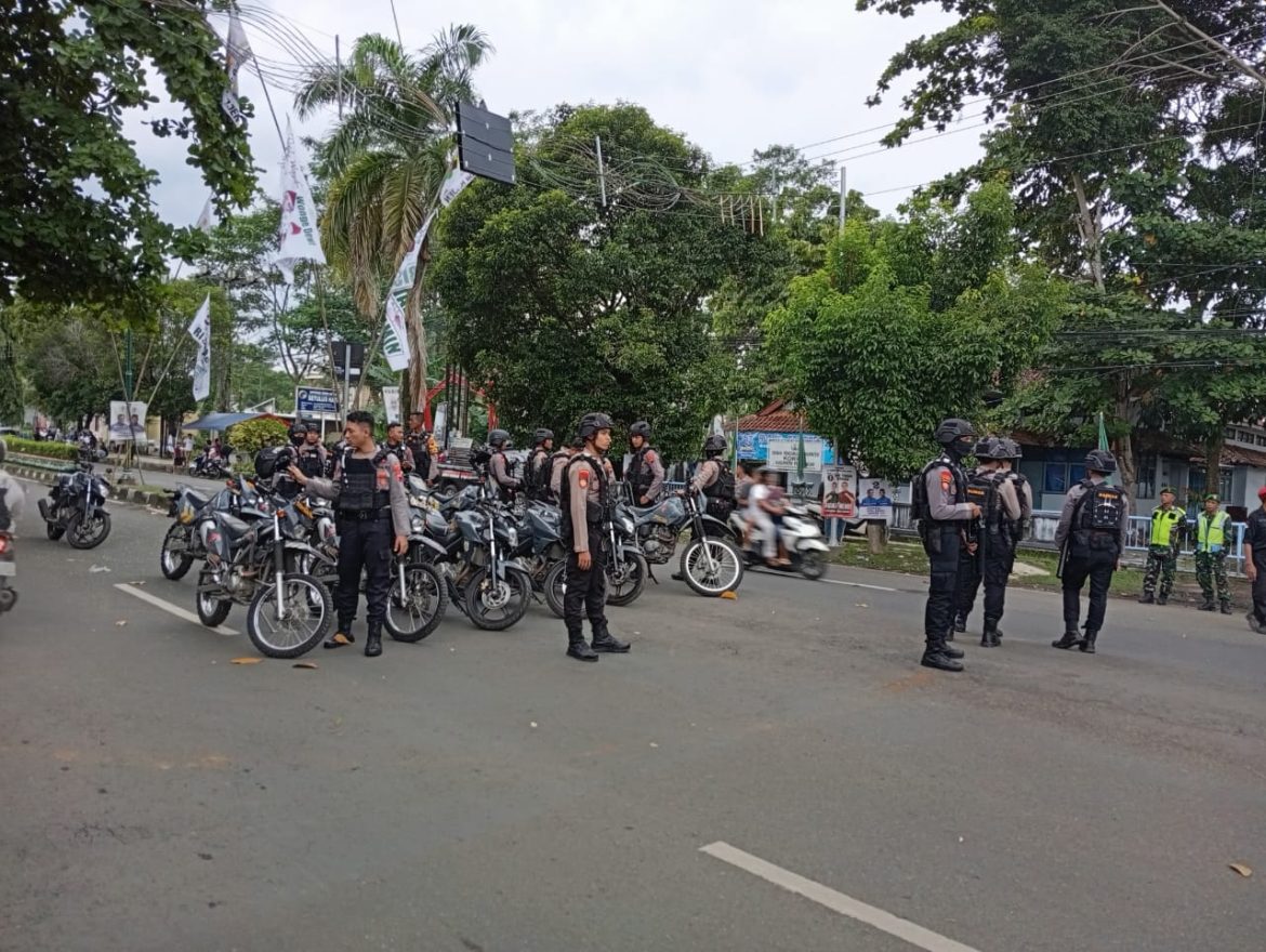 Polres Pekalongan Sukses Amankan Kampanye Rapat Umum Terbuka 2 Paslon Cabup dan Cawabup