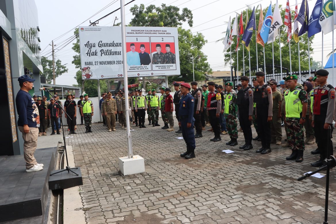 Polresta Magelang Ikuti Apel Pembersihan APK Pilkada 2024