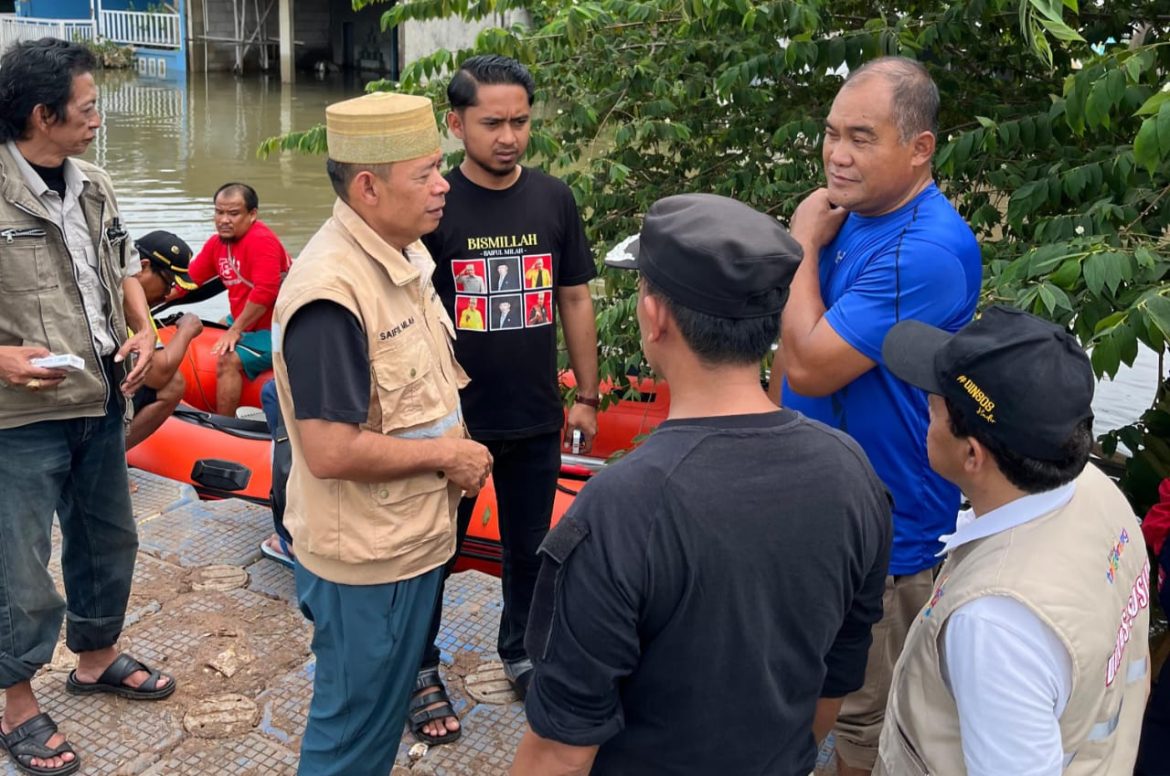 Tanggul di Garden City Periuk Jebol, H Saiful Milla Minta Agar segera Membuat Tanggul Permanen