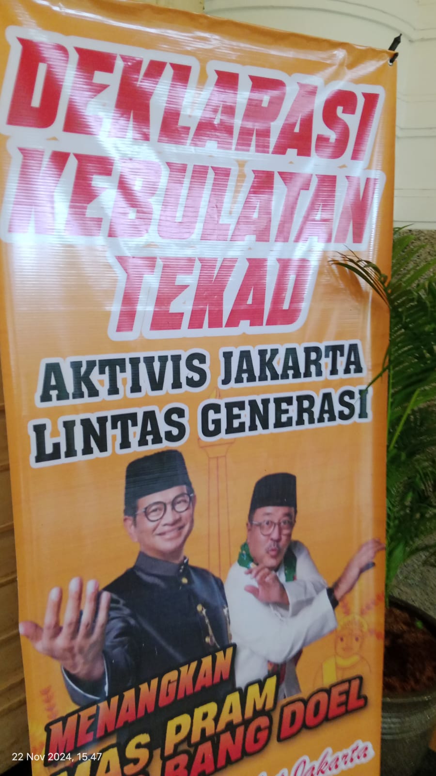 Deklarasi Aktivis Jakarta Dukung Pramono Dan Rano Karno