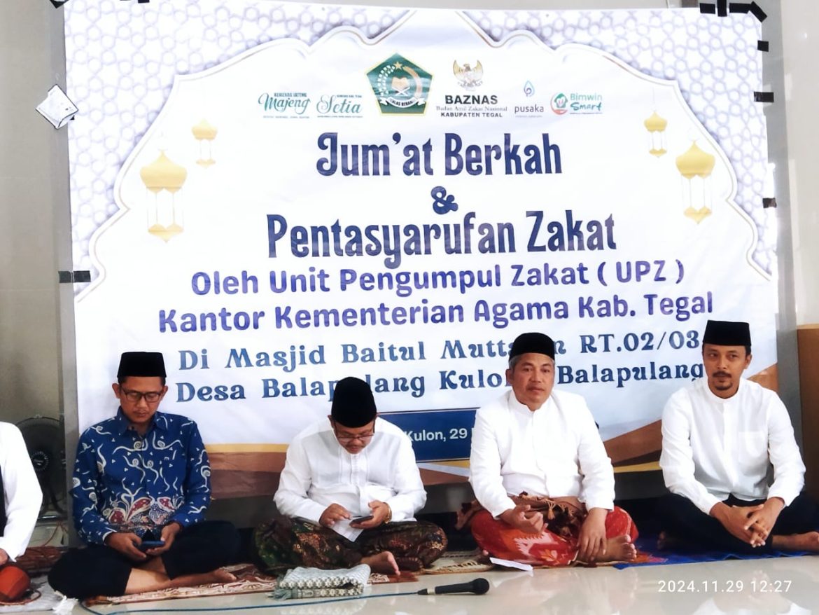 Jum”at Berkah dn Pentasyarufan Zakat.