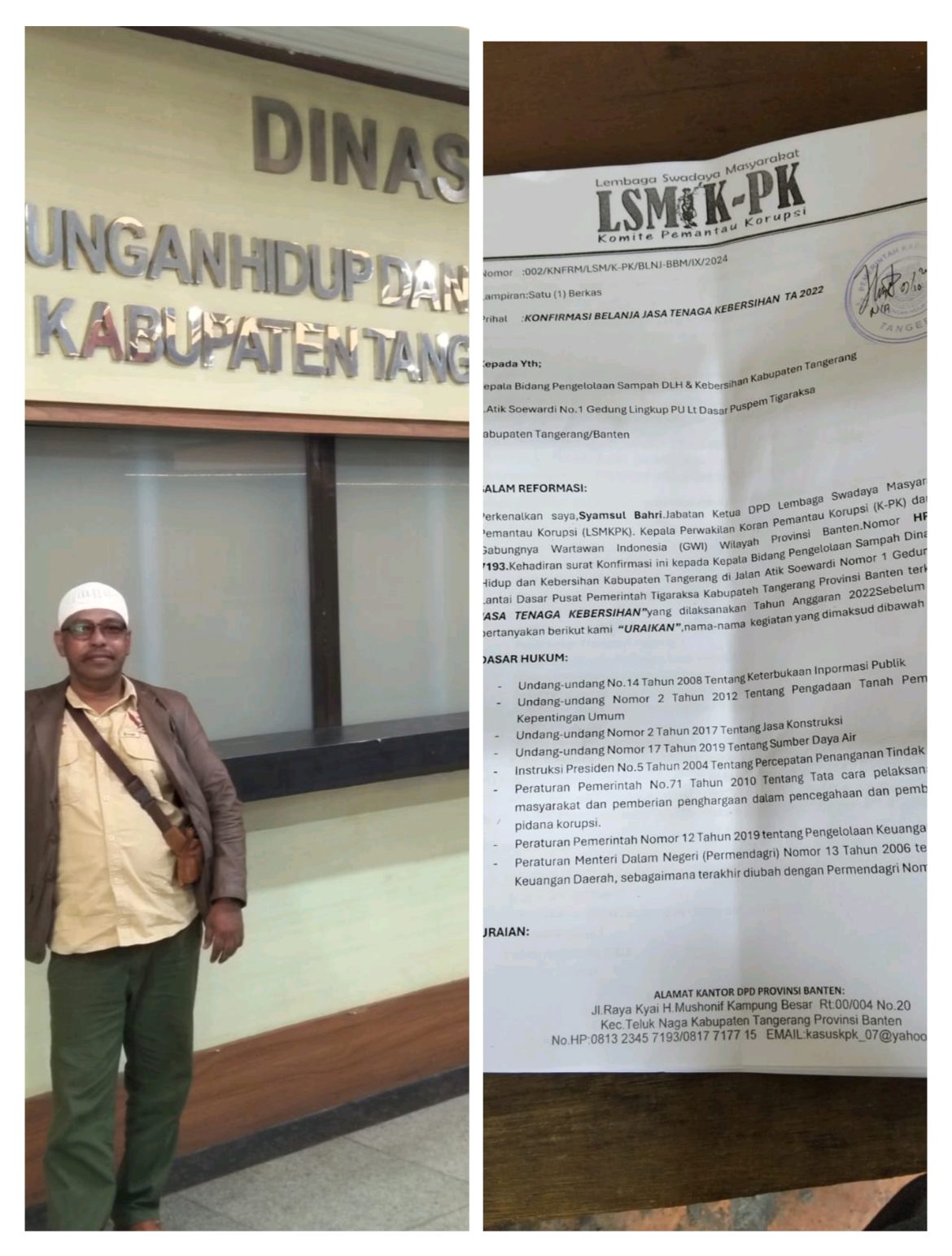 Dugaan Mark Up Realisasi Gaji Tenaga Kebersihan DLH Kabupaten Tangerang Mencuat