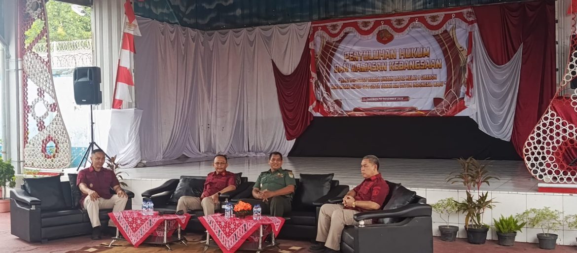 Danramil Berikan Materi Wawasan Kebangsaan di Lapas Kelas 1 Kesambi Cirebon