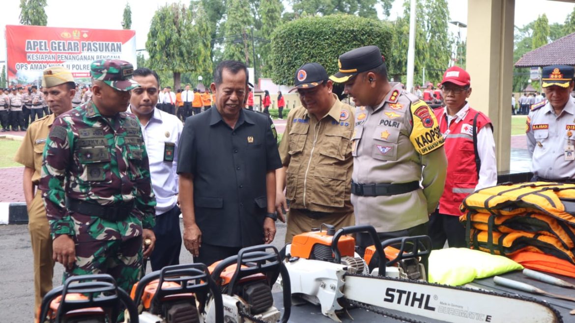 Polres Pekalongan Gelar Apel Kesiapan Penanganan Bencana 2024