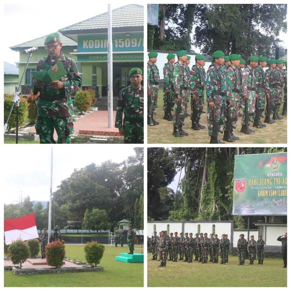 Amanat Pangdam XV/Pattimura Di Bacakan Kasdim 1509/Labuha Pada Upacara 17 Desember 2024