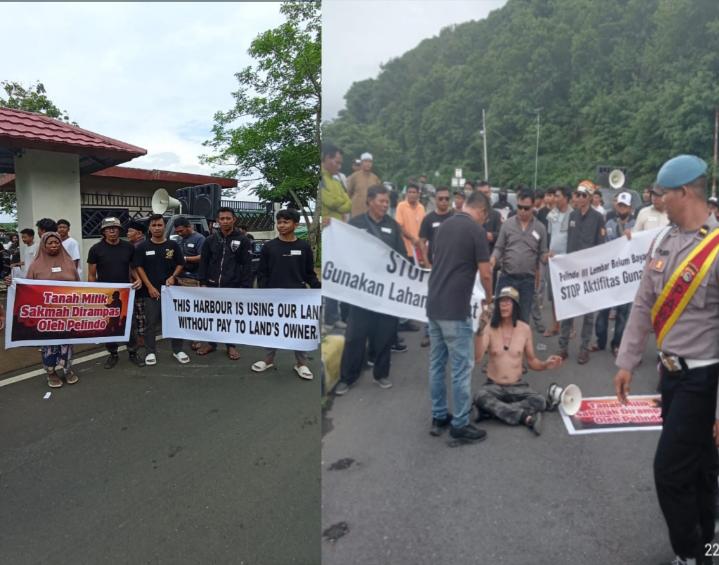 Pelindo Tidak Penuhi Janji Pembayaran, Pemilik Lahan Pelabuhan Gili Mas Lembar Aksi Unjuk Rasa Didampingi ITK