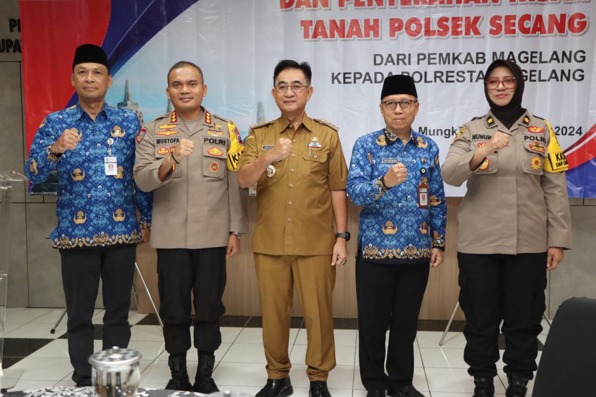 Polresta Magelang Terima Hibah Tanah Pembangunan Polsek Secang