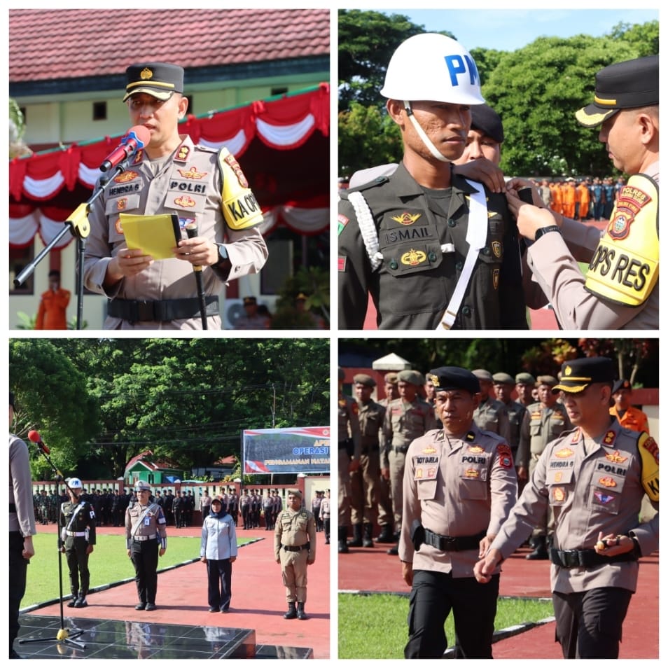 Polres Halmahera Selatan Menggelar Operasi Lilin Kie Raha, Amankan Natal Dan Tahun Baru 2024