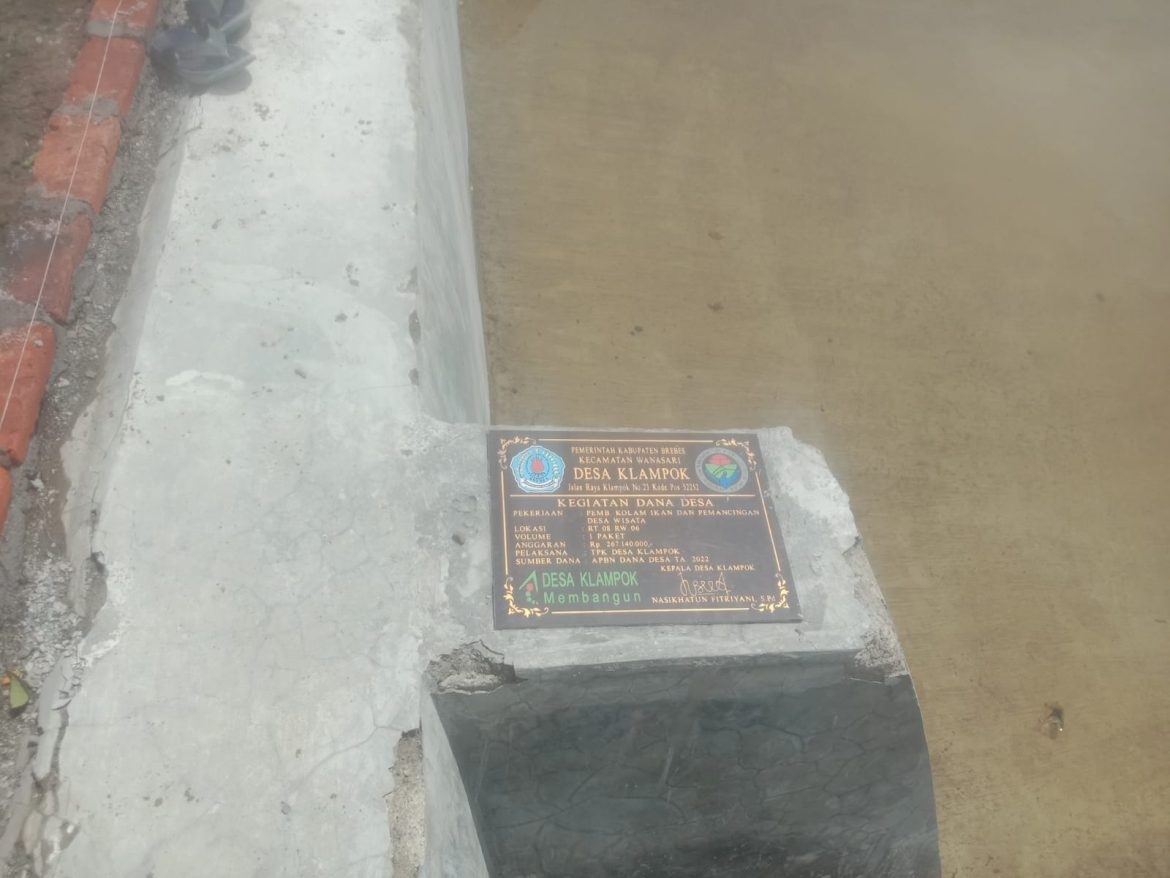 Aktivis Brebes Soroti Proyek Kolam Pemancingan di Desa Klampok Yang Dinilai Menghamburkan Anggaran