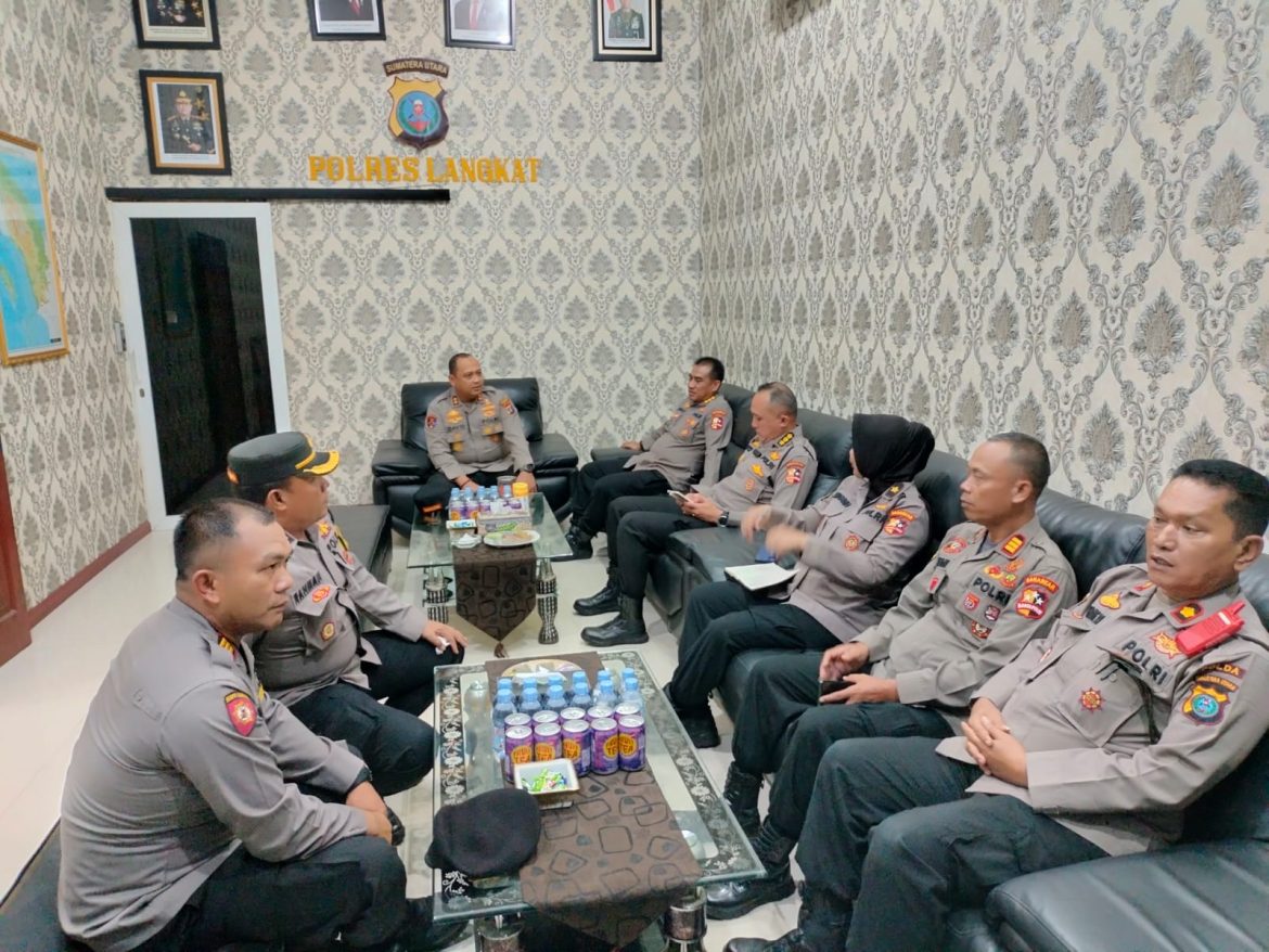 Tim Supervisi Mabes Polri lakukan Pengecekan Operasi Lilin Toba 2024 di Polres Langkat