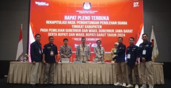 KPU Garut Gelar Rapat Pleno Rekapitulasi Pilkada 2024