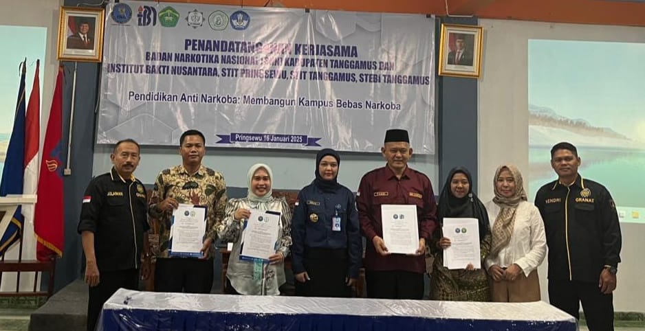 STIT Tanggamus Jalin Kerjasama Dengan BNNK Tanggamus Untuk Mencegah Penyalahgunaan Narkotika Di Lingkungan Pendidikan Kabupaten Tanggamus