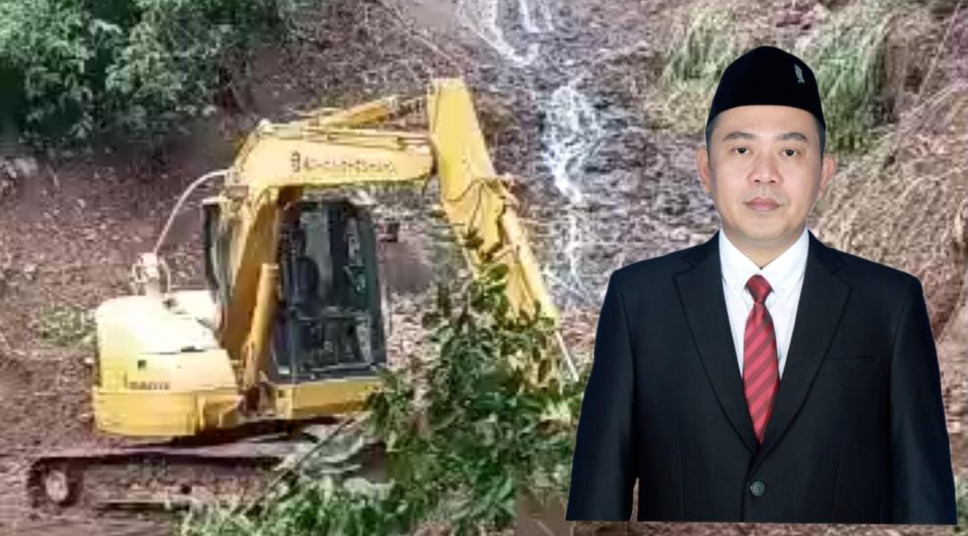Eko Afriyanto, SH Bantu Alat Berat Eskavator untuk Buka Akses Tiga Desa Terisolir di Lebakbarang
