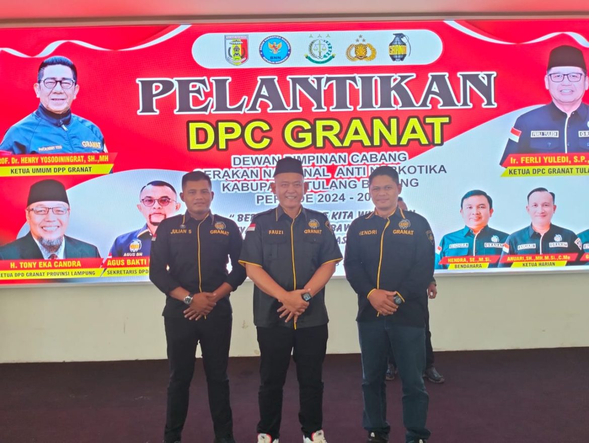 DPC GRANAT Pringsewu Menghadiri Pelantikan DPC GRANAT Tulang bawang
