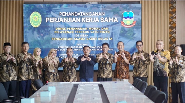 “Pelayanan Publik di Garut Kian Meningkat, DPMPTSP dan Pengadilan Agama Garut Tandatangani Perjanjian Kerja Sama”