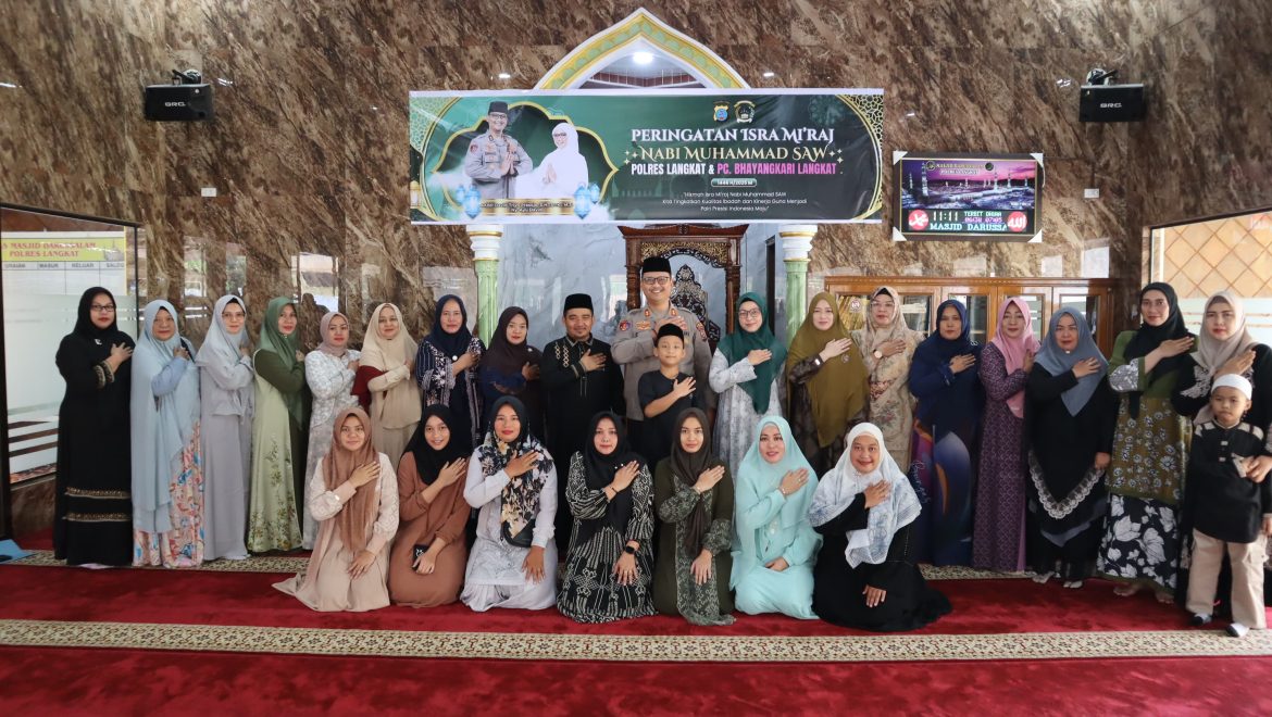 Penuh Khidmat, Polres Langkat Laksanakan Peringatan Isra Mi’raj Nabi Besar Muhammad SAW Tahun 1446 H / 2025 M.