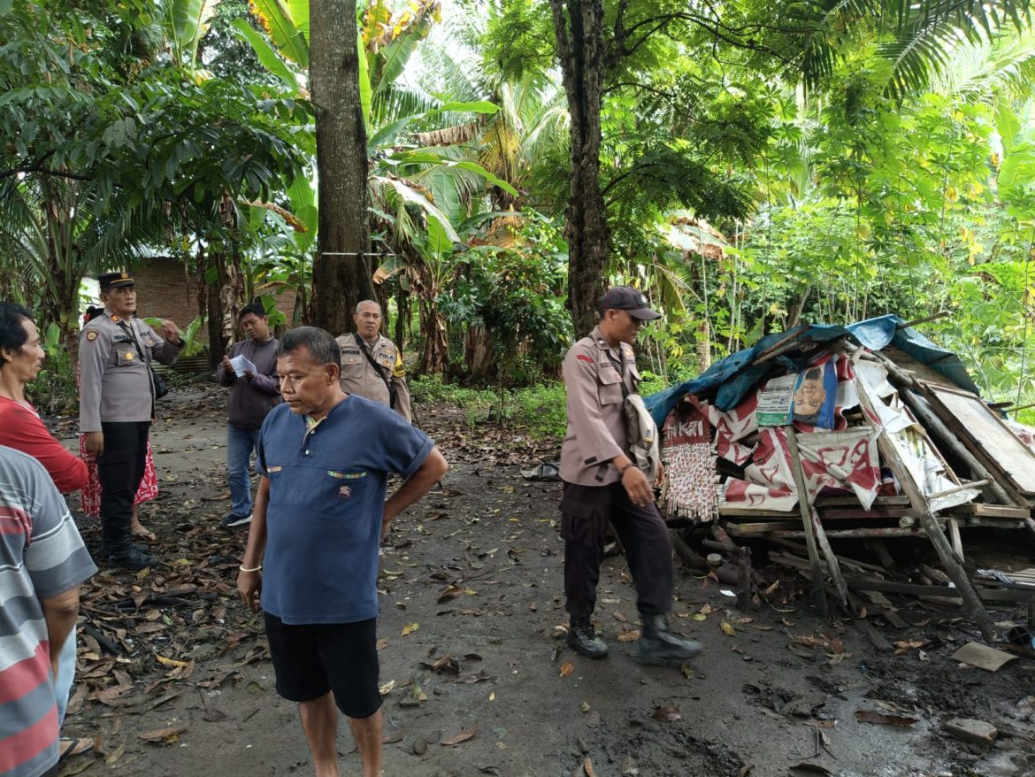 Gerebek Sarang Narkoba, Polsek Secanggang Sita Beberapa Barang Bukti Di Dusun VII hilir desa Secanggang.