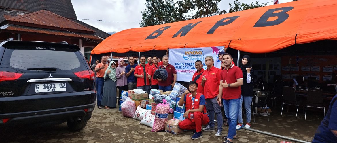 Member Innova Comunity chapter ngapak salurkan bantuan untuk korban longsor di Petungkriyono