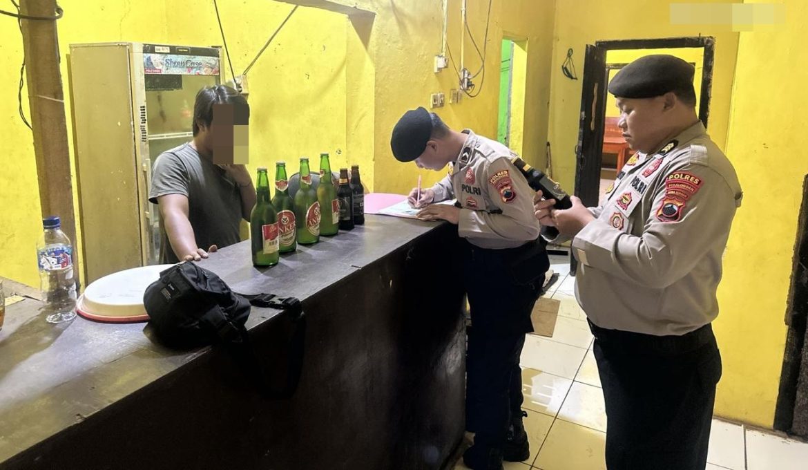 Optimalkan Kegiatan Kepolisian di Wilayahnya, 62 Botol Miras Diamankan