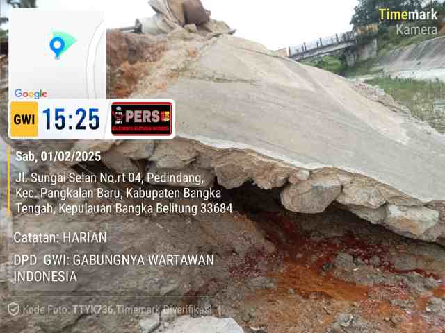 Diduga Pekerjaan Gagal Konstruksi, Proyek Talud dengan Anggaran Besar Mengalami Kerusakan Parah